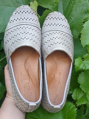 Volks Walkers Flats Leather Taupe 41